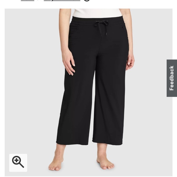 Eddie Bauer Departure  wide leg crop pants - Picture 4 of 9